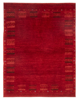 Tappeto Gabbeh - Persero - 144 x 104 cm - rosso scuro