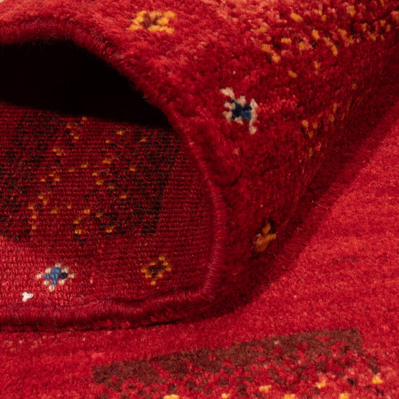 Tappeto Gabbeh - Persero - 144 x 104 cm - rosso scuro