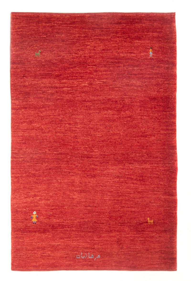 Tappeto Gabbeh - Persero - 196 x 128 cm - rosso