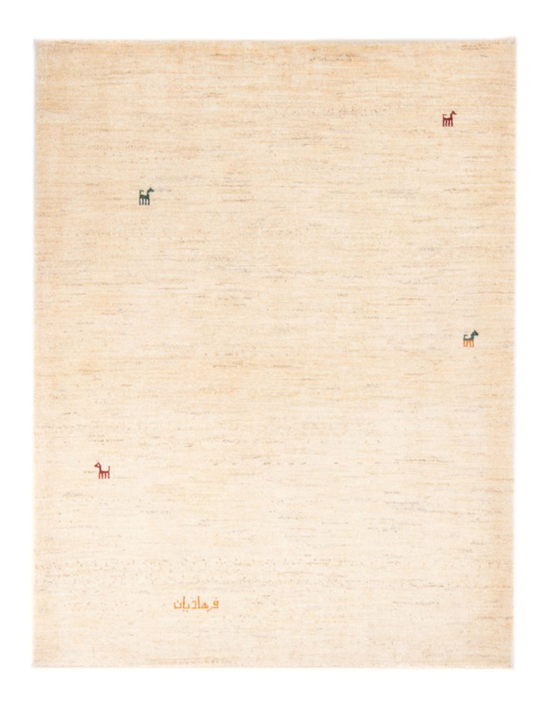 Tappeto Gabbeh - Persero - 153 x 108 cm - beige chiaro