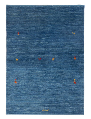 Tappeto Gabbeh - Persero - 144 x 96 cm - blu mare