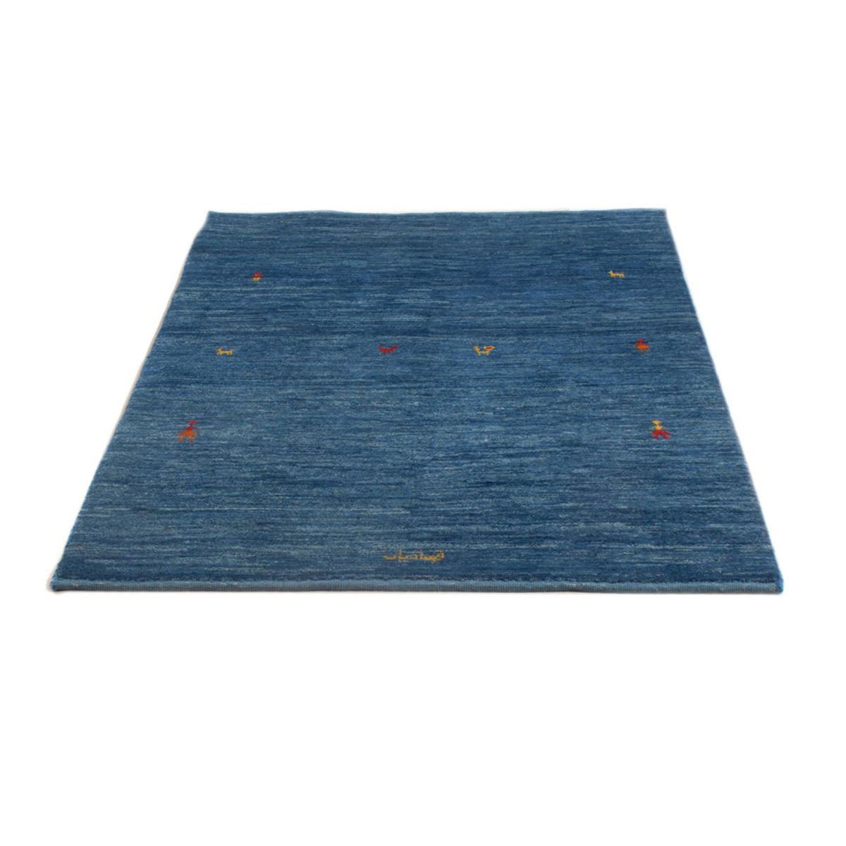 Tappeto Gabbeh - Persero - 144 x 96 cm - blu mare