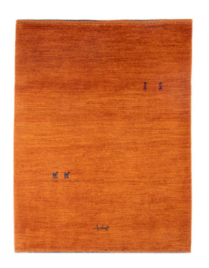 Tappeto Gabbeh - Persero - 147 x 104 cm - arancione
