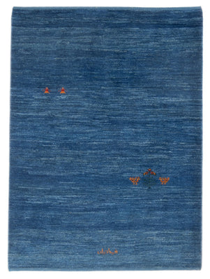 Tappeto Gabbeh - Persero - 147 x 102 cm - blu mare