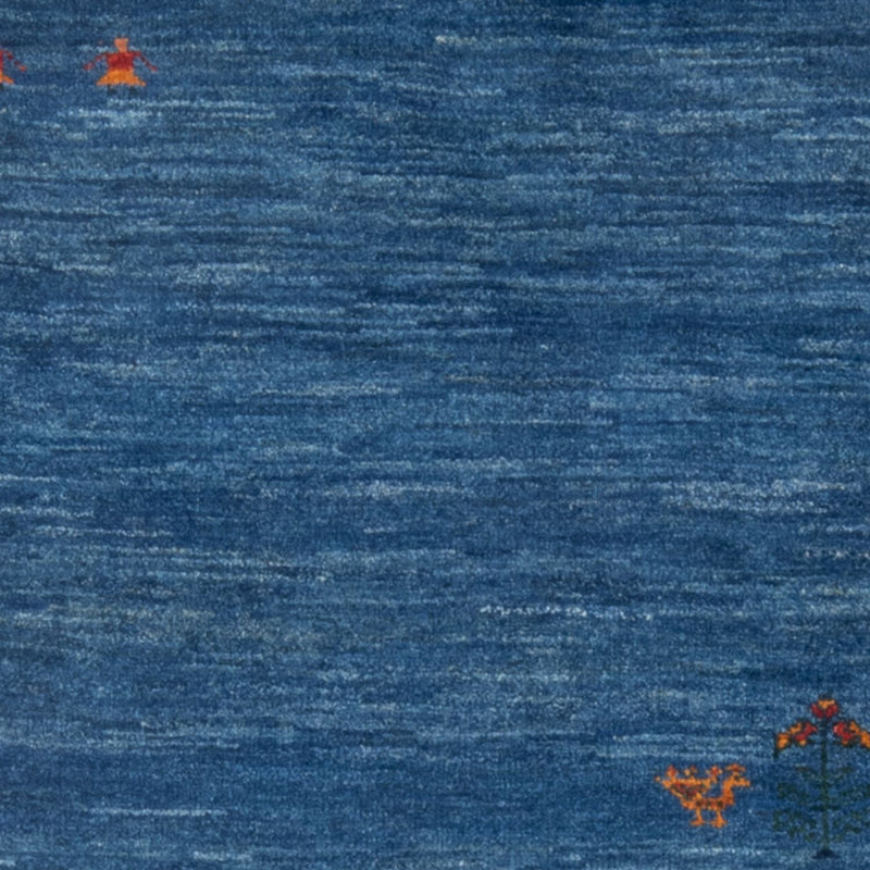 Tappeto Gabbeh - Persero - 147 x 102 cm - blu mare