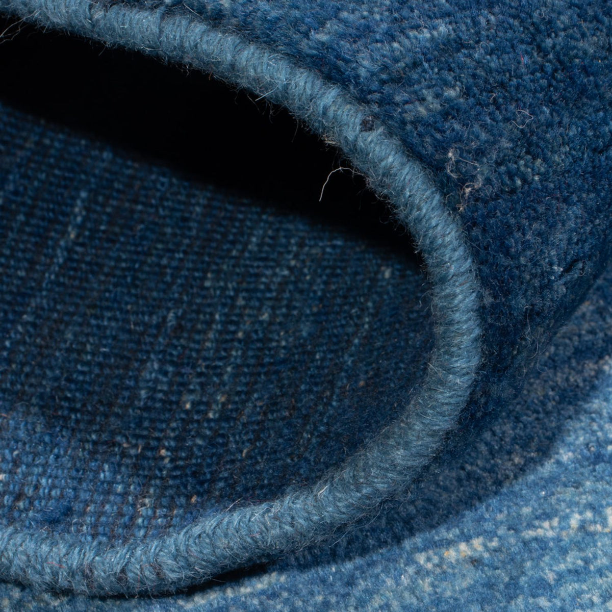 Tappeto Gabbeh - Persero - 147 x 102 cm - blu mare