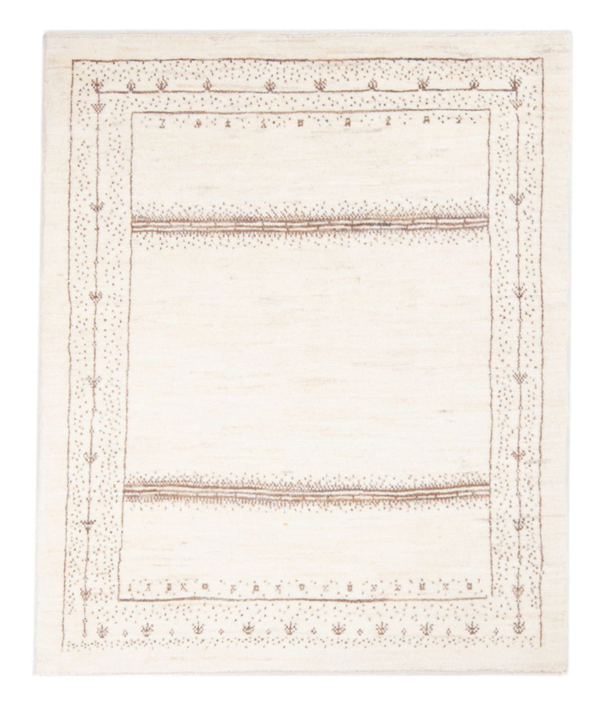 Tappeto Gabbeh - Persero - 142 x 100 cm - bianco