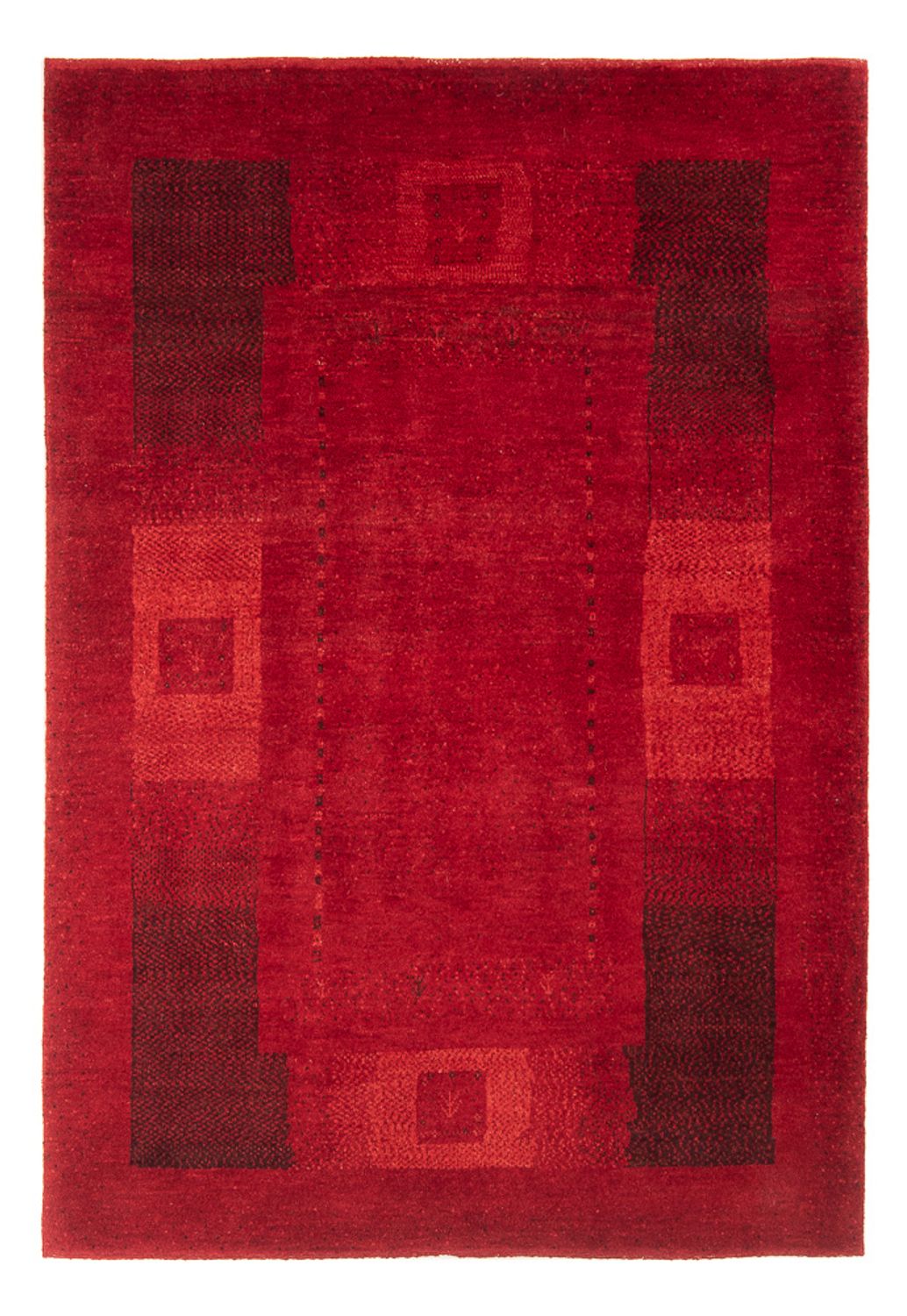 Tappeto Gabbeh - Persero - 180 x 127 cm - rosso scuro