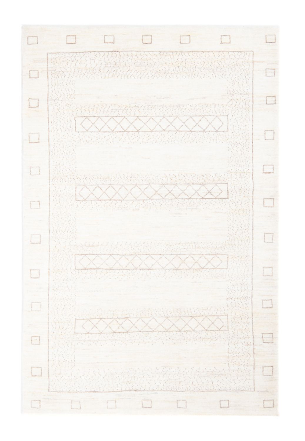 Tappeto Gabbeh - Persero - 180 x 120 cm - bianco