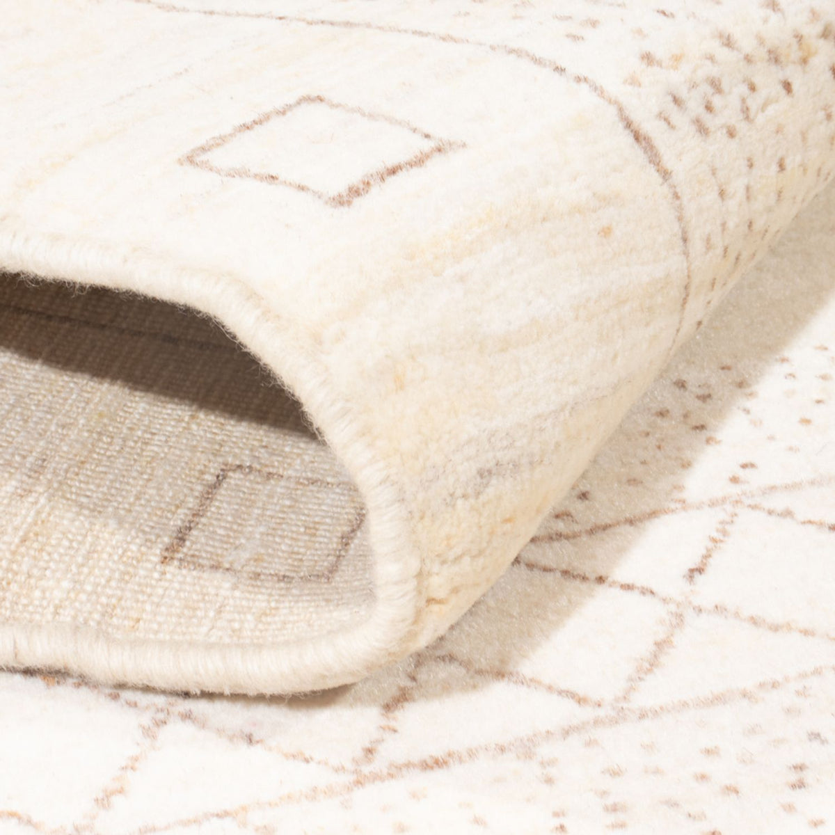 Tappeto Gabbeh - Persero - 180 x 120 cm - bianco