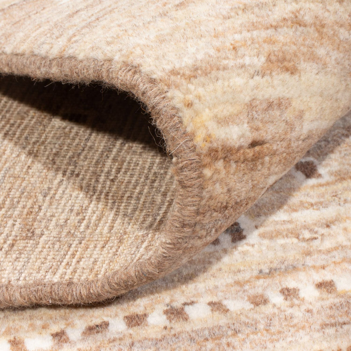 Tappeto Gabbeh - Persero - 144 x 100 cm - marrone chiaro