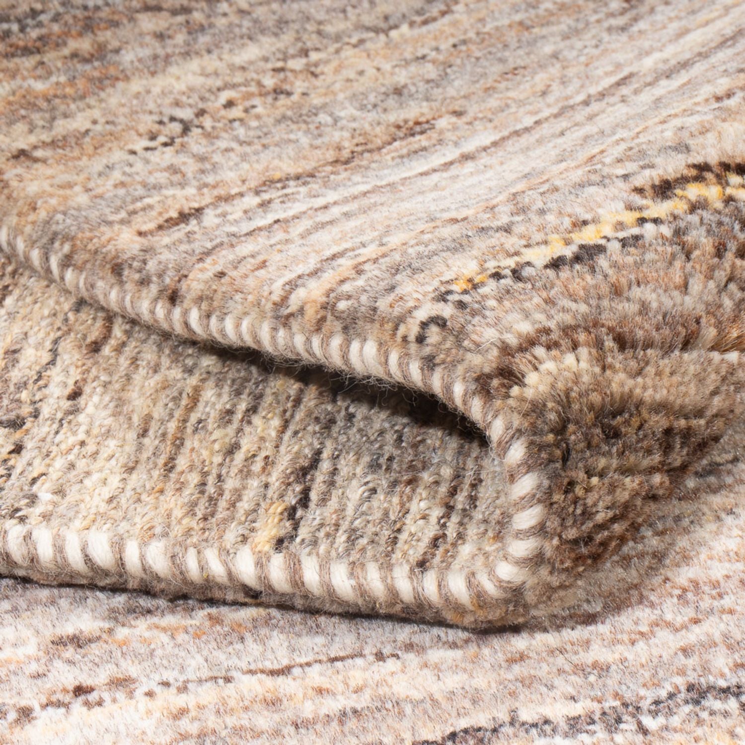 Tappeto Gabbeh - Persero - 194 x 154 cm - beige scuro