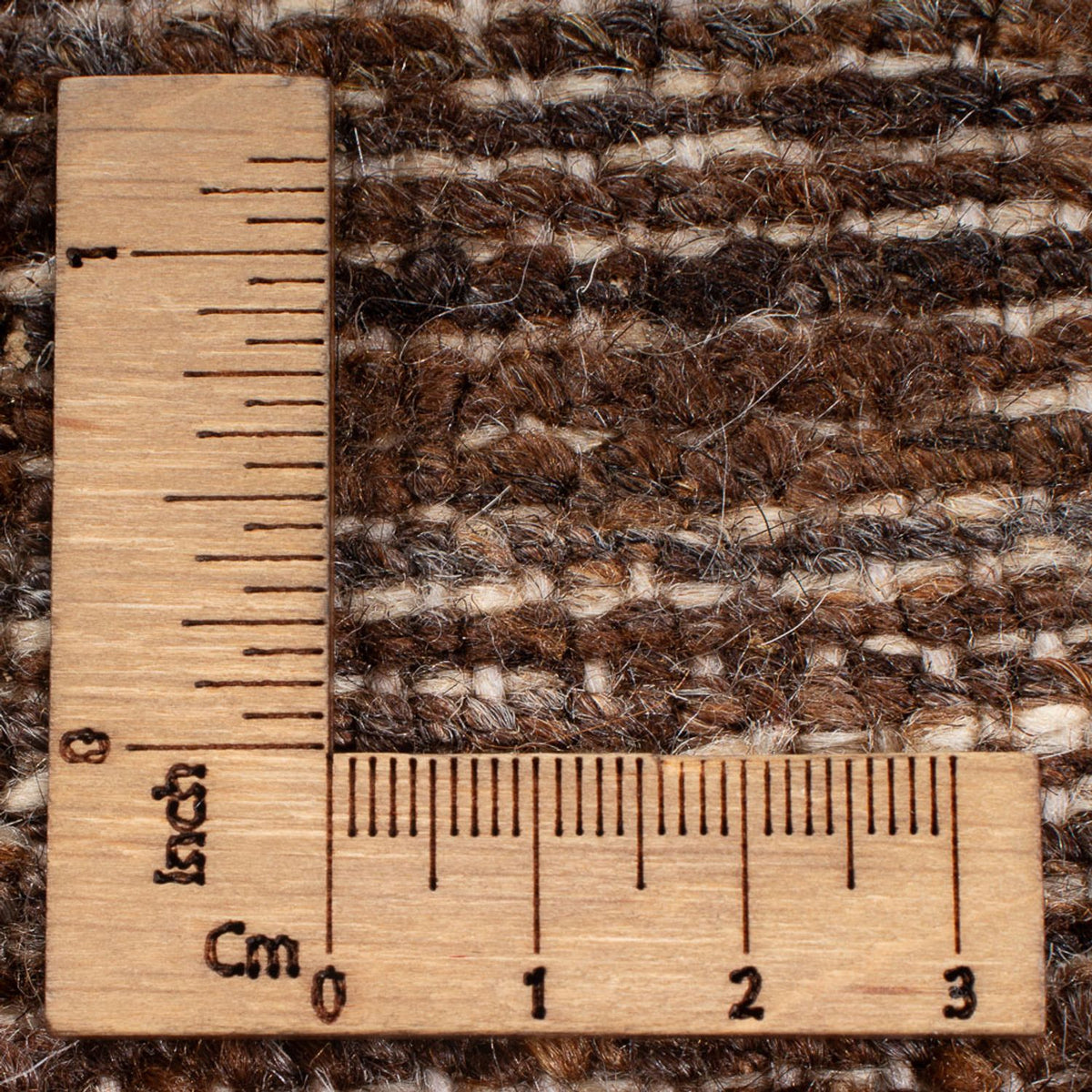 Tappeto Gabbeh - Persero - 192 x 160 cm - marrone scuro