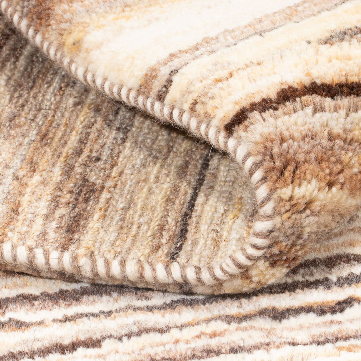 Tappeto Gabbeh - Persero - 146 x 106 cm - beige scuro