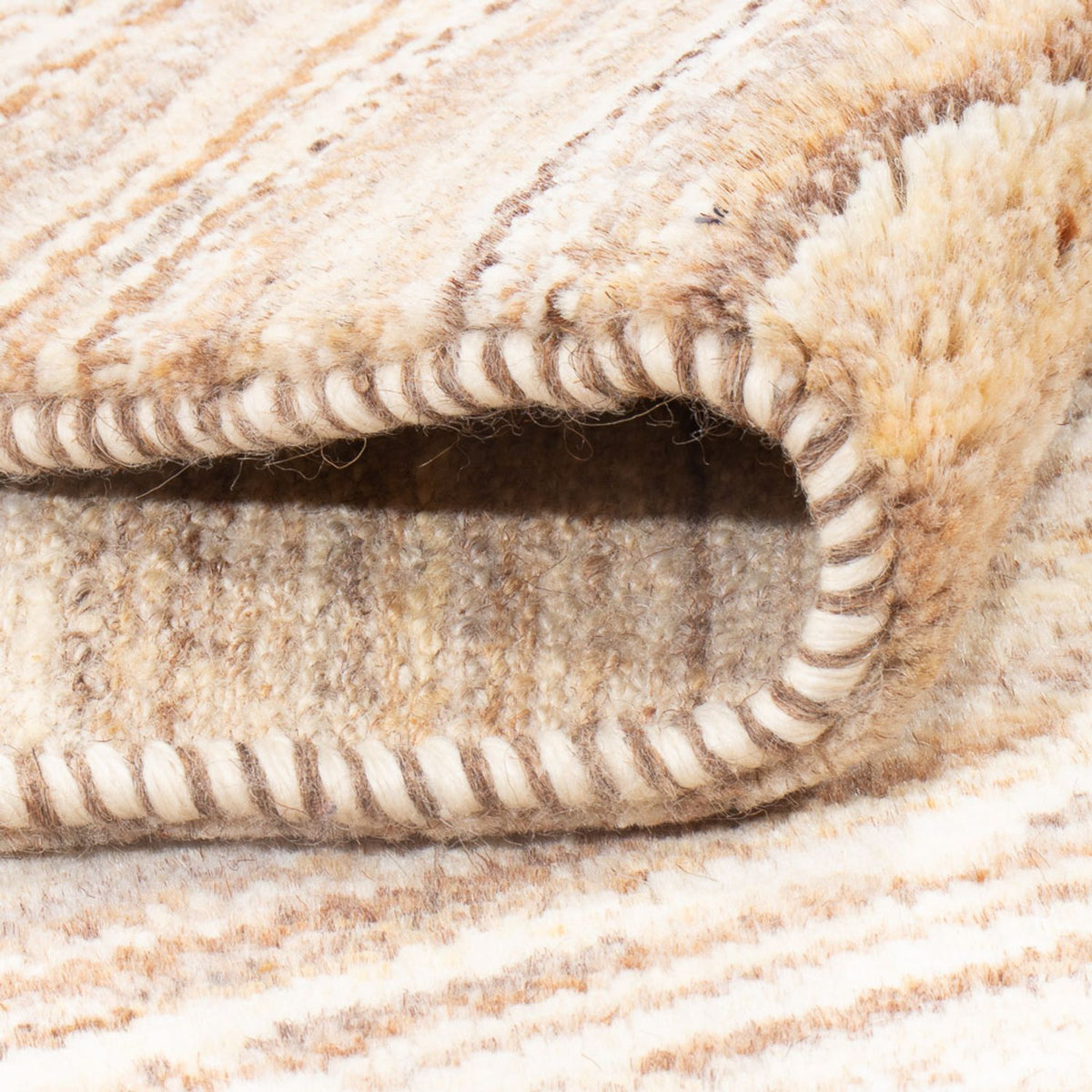 Tappeto Gabbeh - Persero - 143 x 94 cm - beige scuro