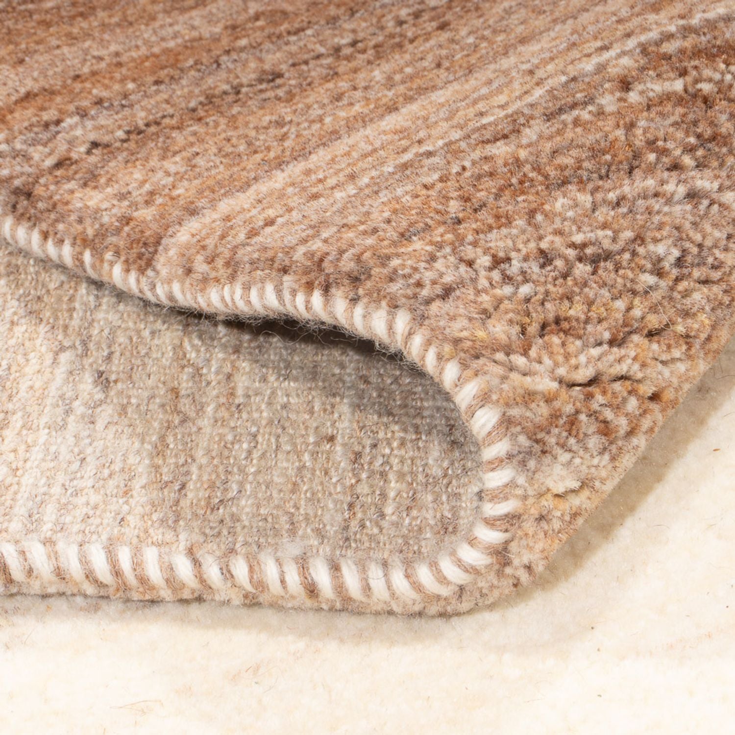 Tappeto corsia Tappeto Gabbeh - Persero - 330 x 71 cm - naturale