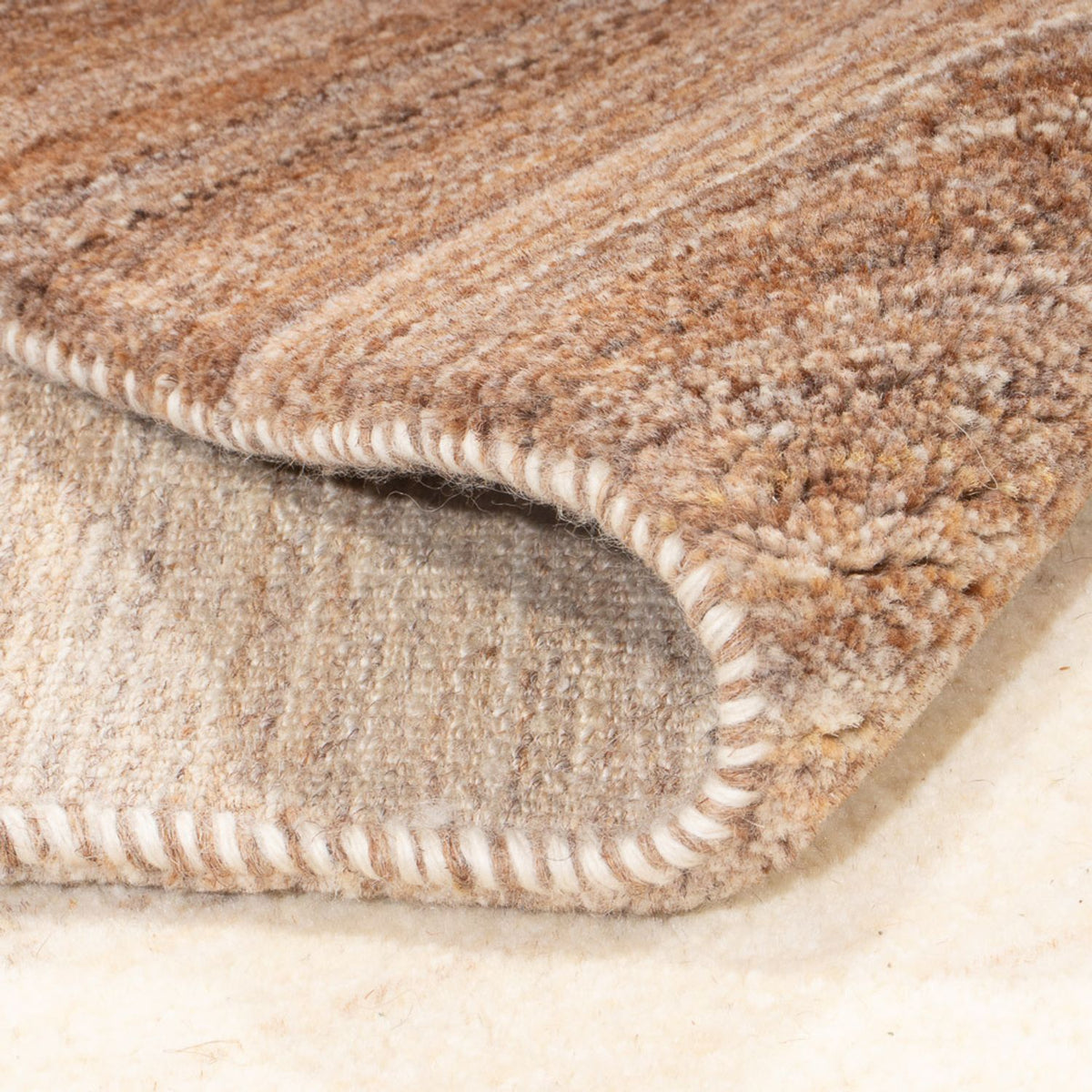 Tappeto corsia Tappeto Gabbeh - Persero - 330 x 71 cm - naturale