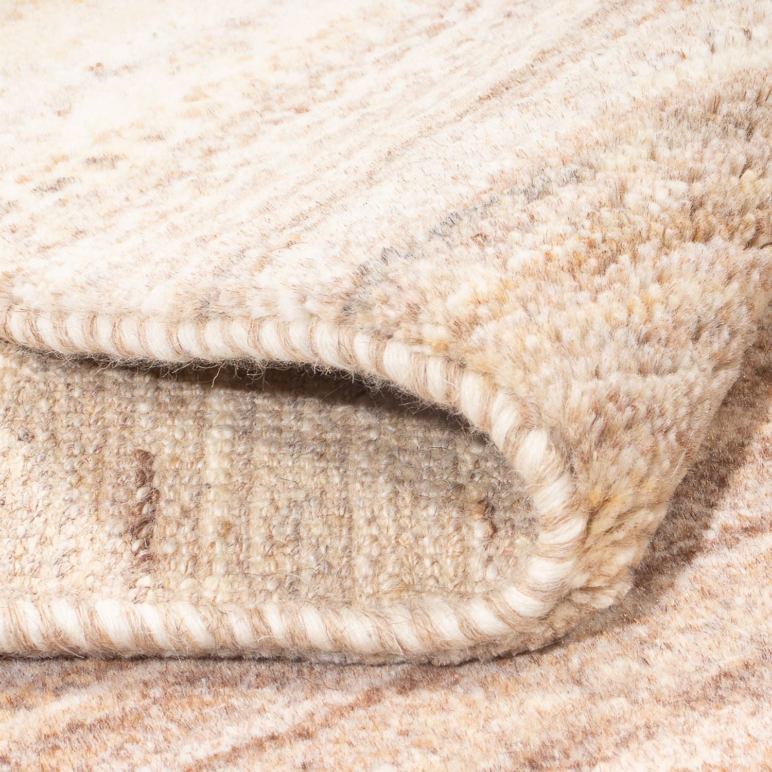 Tappeto corsia Tappeto Gabbeh - Persero - 242 x 85 cm - naturale