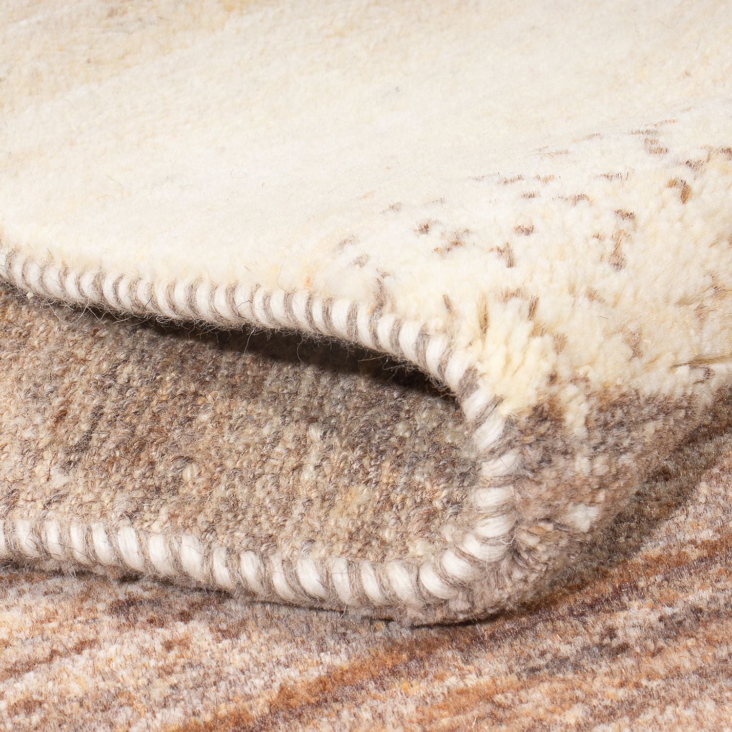 Tappeto corsia Tappeto Gabbeh - Persero - 339 x 80 cm - naturale