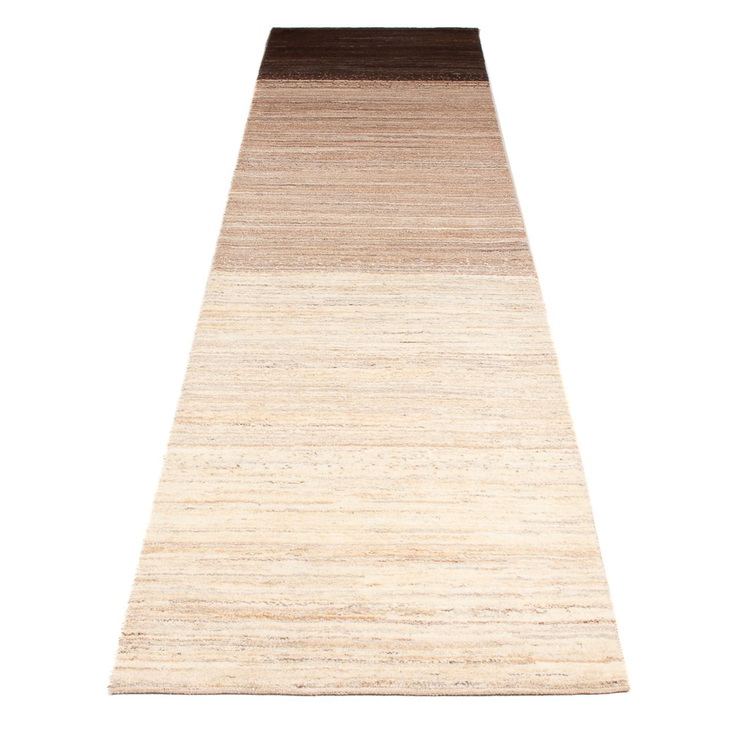 Tappeto corsia Tappeto Gabbeh - Persero - 342 x 78 cm - naturale