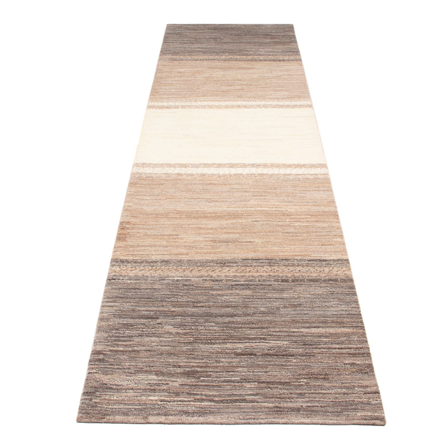 Tappeto corsia Tappeto Gabbeh - Persero - 340 x 85 cm - naturale