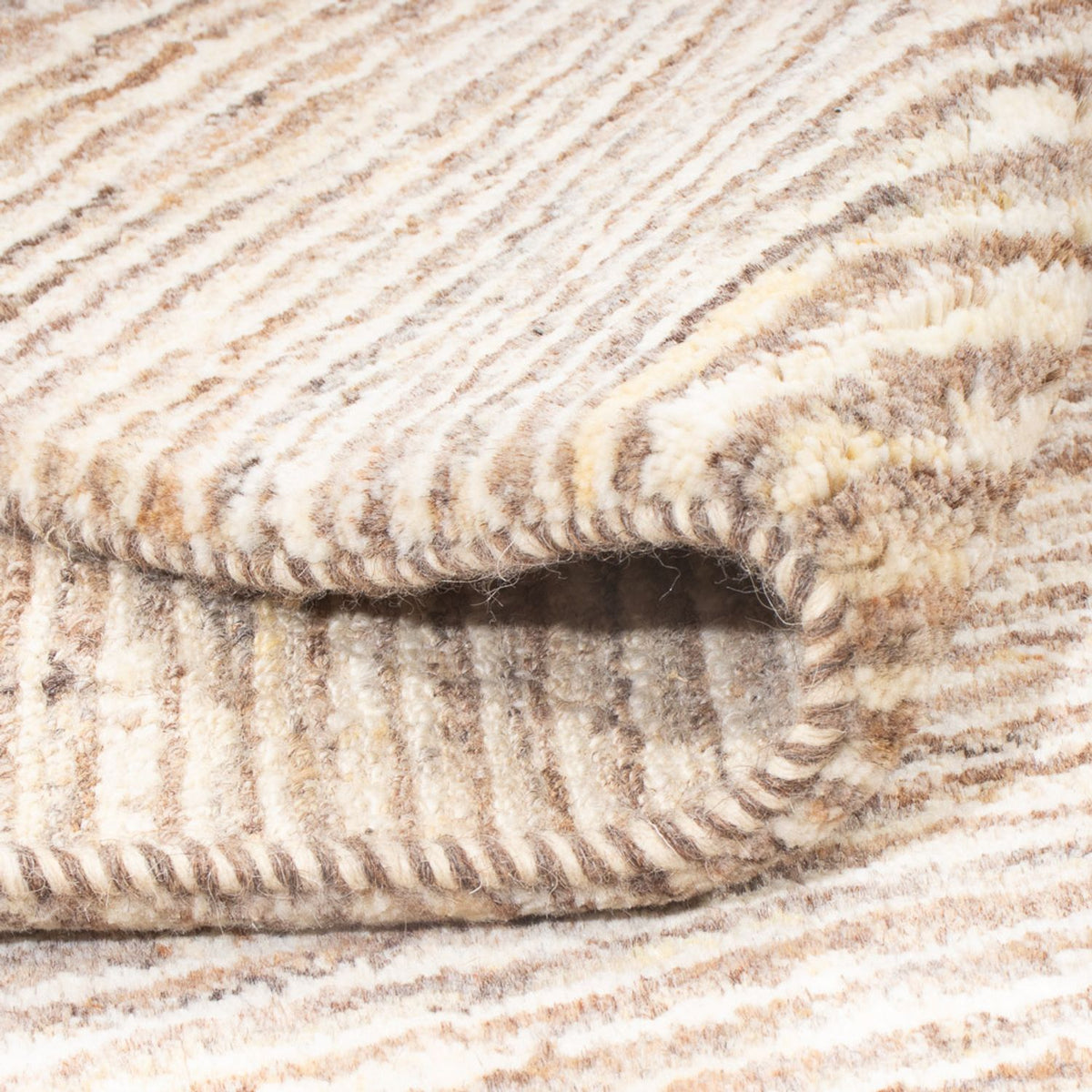 Tappeto Gabbeh - Persero - 194 x 151 cm - beige scuro