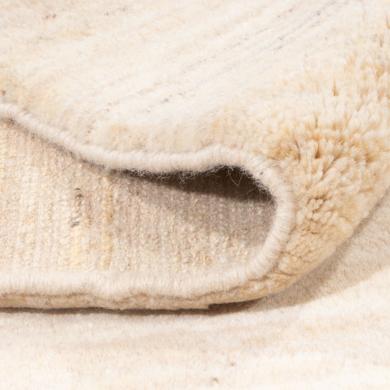 Tappeto Gabbeh - Persero - 183 x 151 cm - beige chiaro
