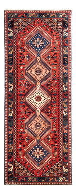 Tappeto corsia Tappeto Gabbeh - Persero - 208 x 78 cm - rosso