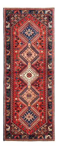 Tappeto corsia Tappeto Gabbeh - Persero - 208 x 78 cm - rosso