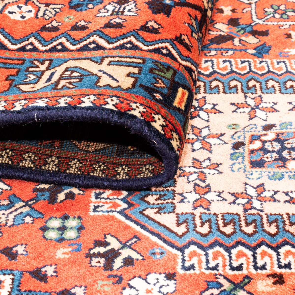 Tappeto corsia Tappeto Gabbeh - Persero - 208 x 78 cm - rosso