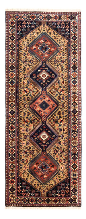 Tappeto corsia Tappeto Gabbeh - Persero - 220 x 76 cm - sabbia