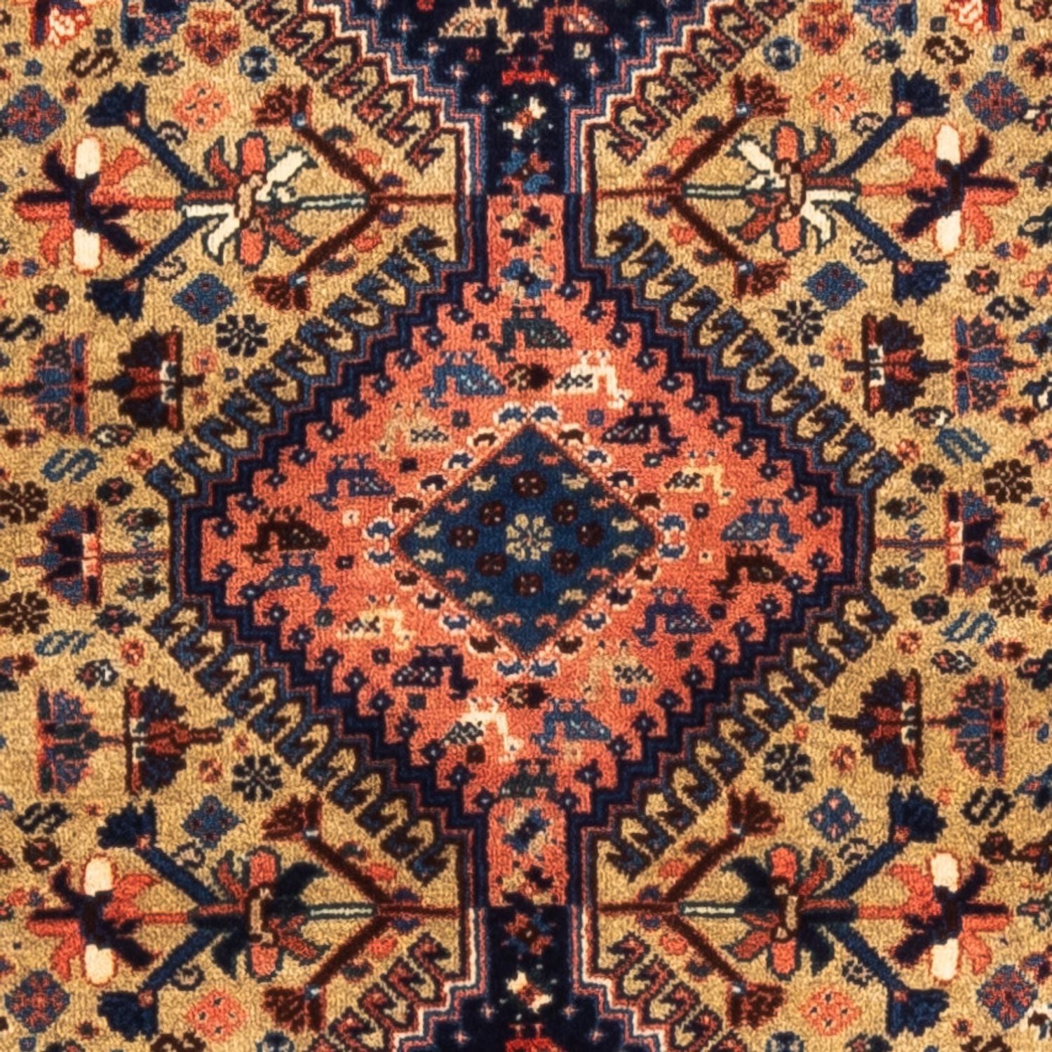 Tappeto corsia Tappeto Gabbeh - Persero - 220 x 76 cm - sabbia