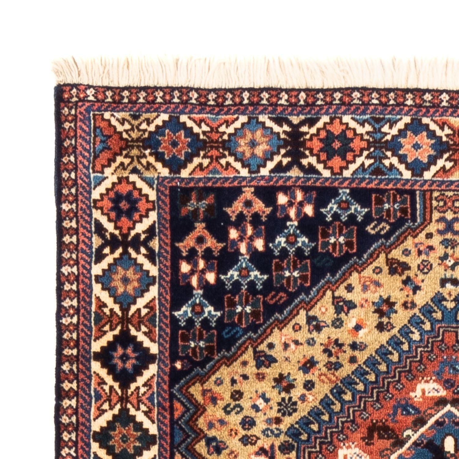 Tappeto corsia Tappeto Gabbeh - Persero - 220 x 76 cm - sabbia