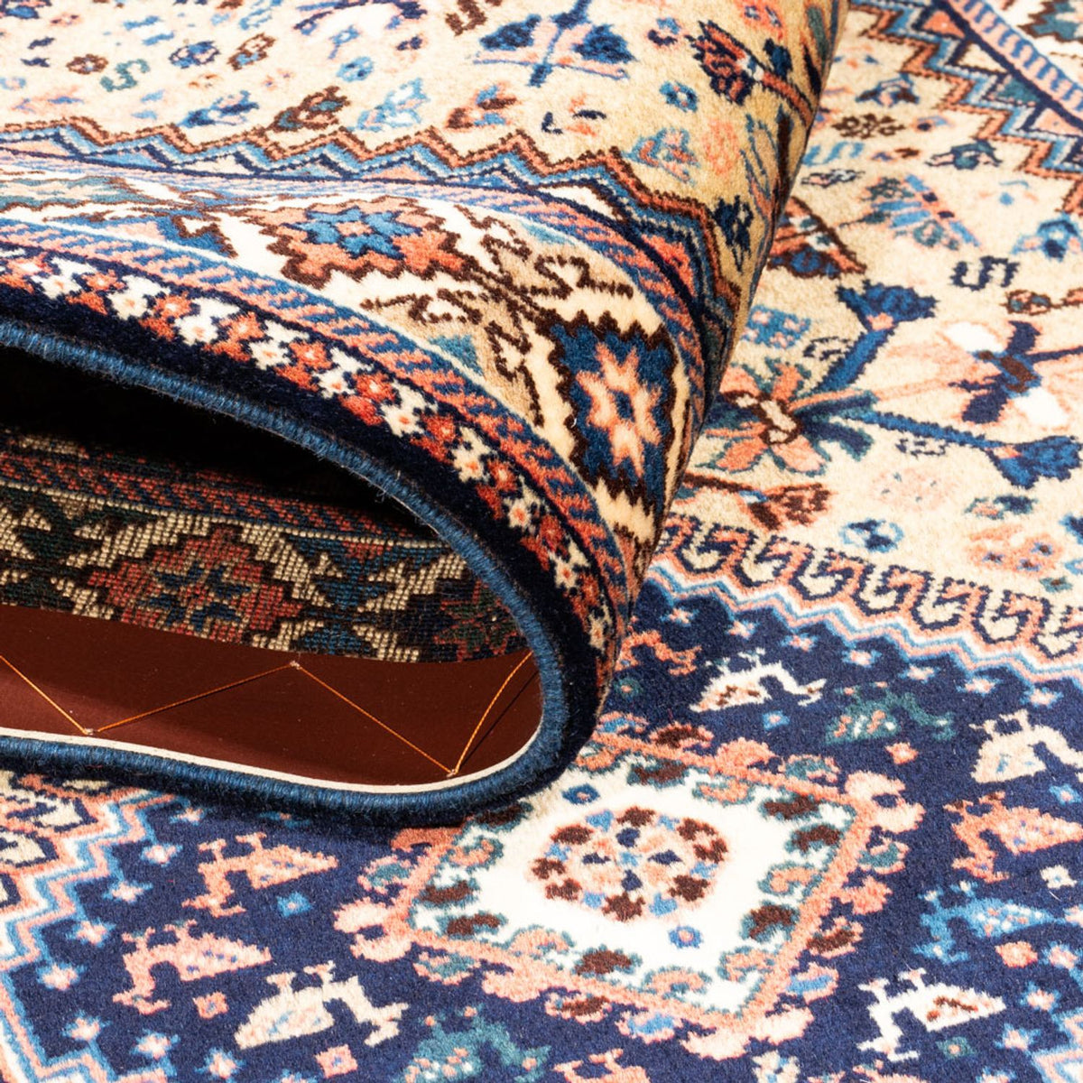 Tappeto corsia Tappeto Gabbeh - Persero - 220 x 76 cm - sabbia