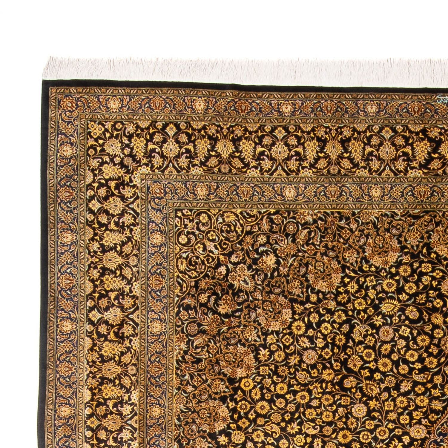 Tappeto di seta - Ghom seta - Premio - 353 x 242 cm - nero