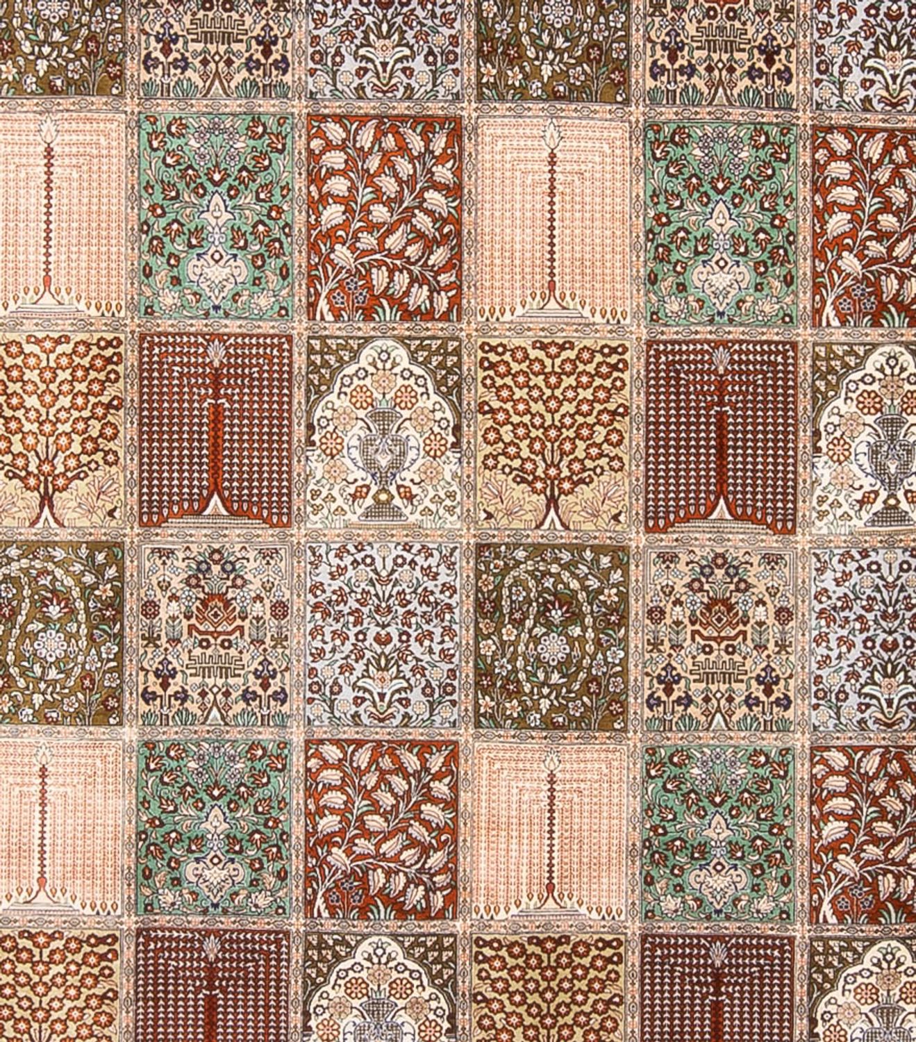 Tappeto di seta - Ghom seta - Premio quadrato  - 302 x 297 cm - multicolore
