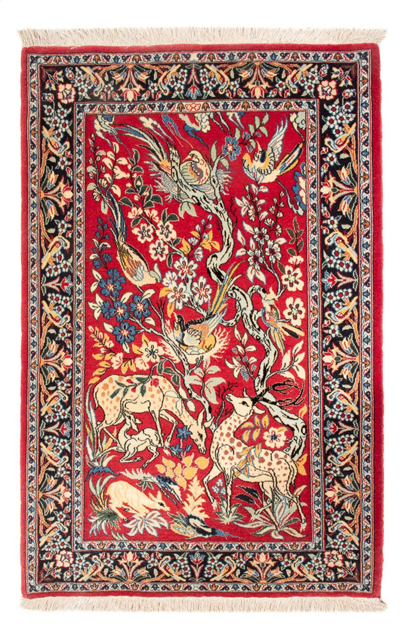 Tappeto Persero - Isfahan - Premio - 110 x 74 cm - rosso