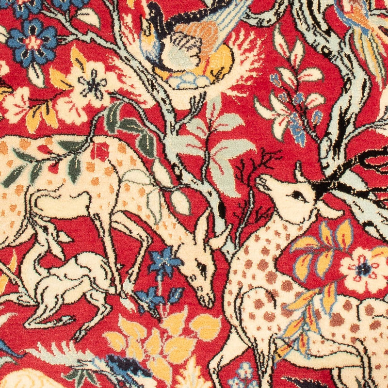 Tappeto Persero - Isfahan - Premio - 110 x 74 cm - rosso