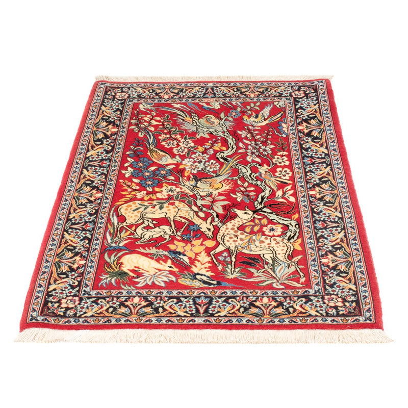 Tappeto Persero - Isfahan - Premio - 110 x 74 cm - rosso