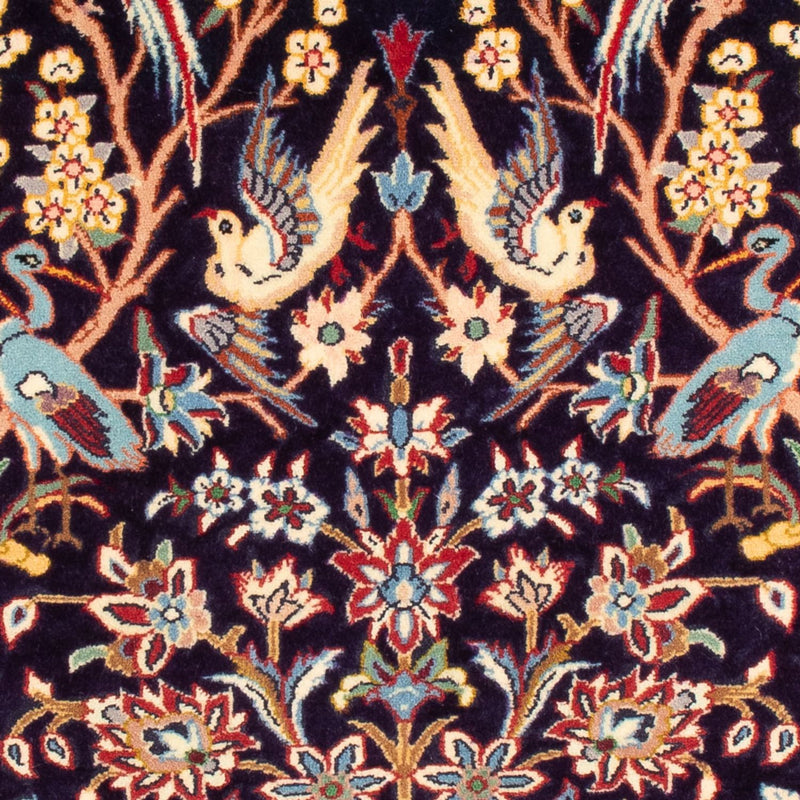 Tappeto Persero - Isfahan - Premio - 106 x 72 cm - blu scuro