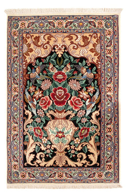 Tappeto Persero - Isfahan - Premio - 105 x 70 cm - blu scuro