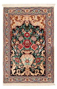 Tappeto Persero - Isfahan - Premio - 105 x 70 cm - blu scuro