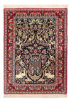 Isfahan Tappeto 70x98cm - Tappeto persiano - Rettangolo / Blu scuro / 70 x 98 cm Rettangolo