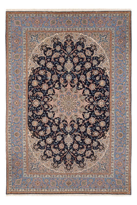 Tappeto Persero - Isfahan - Premio - 355 x 255 cm - blu scuro