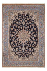 Tappeto Persero - Isfahan - Premio - 355 x 255 cm - blu scuro