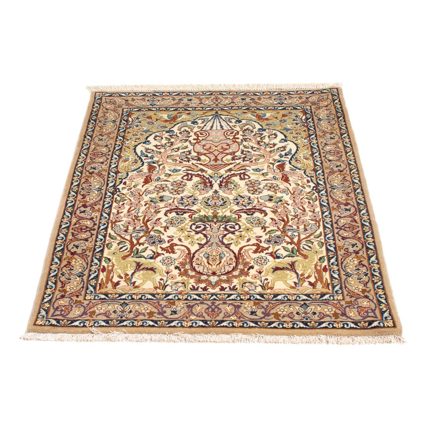 Tappeto Persero - Isfahan - Premio - 110 x 74 cm - crema