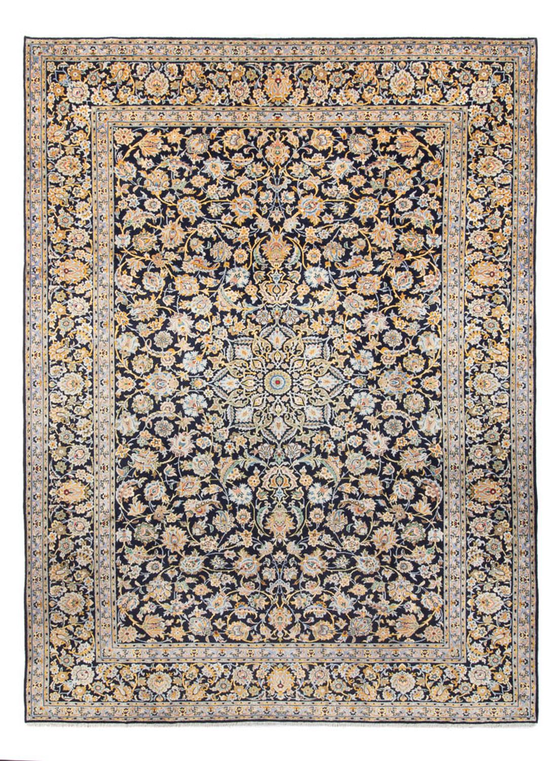 Tappeto Persero - Keshan - 408 x 292 cm - blu scuro