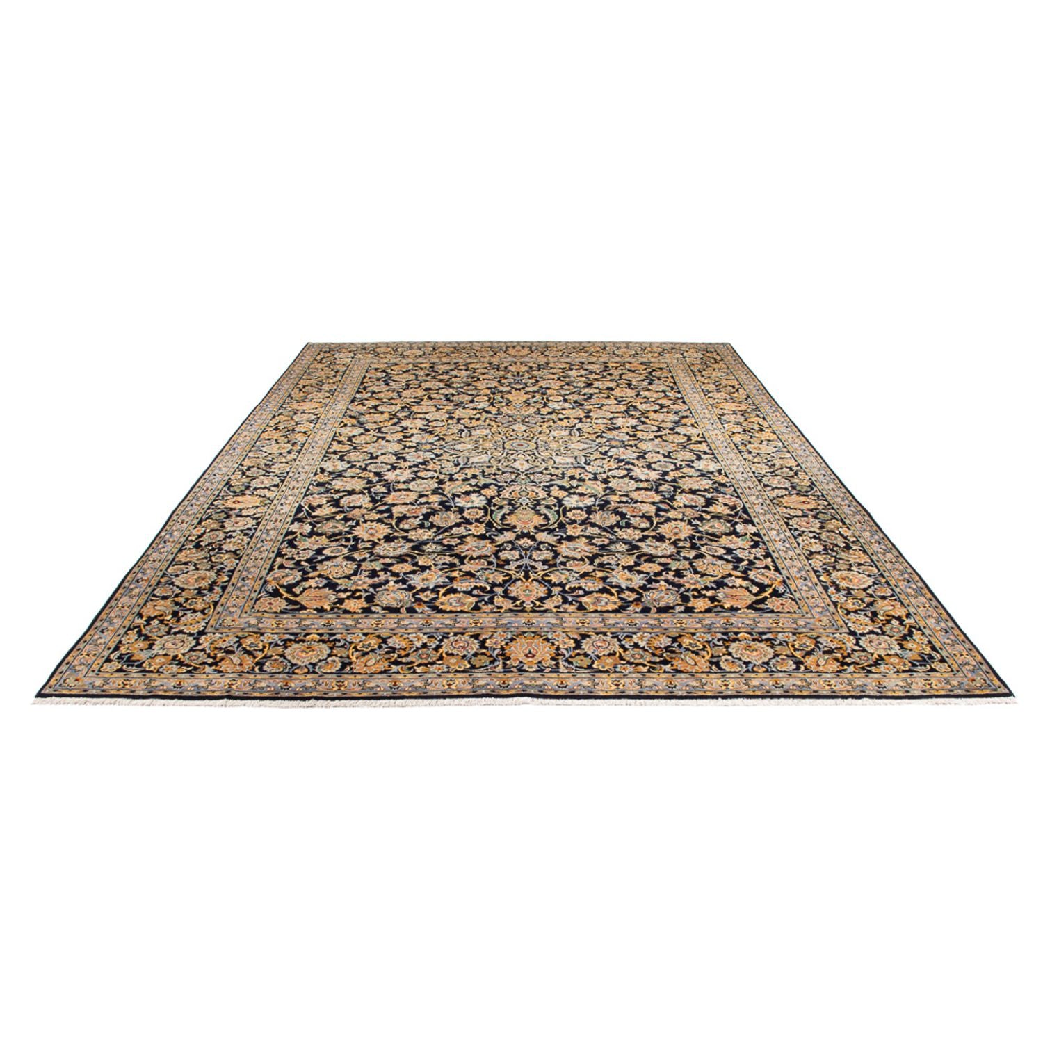 Tappeto Persero - Keshan - 408 x 292 cm - blu scuro