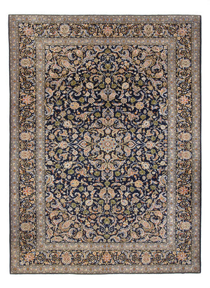 Tappeto Persero - Keshan - 417 x 293 cm - blu scuro