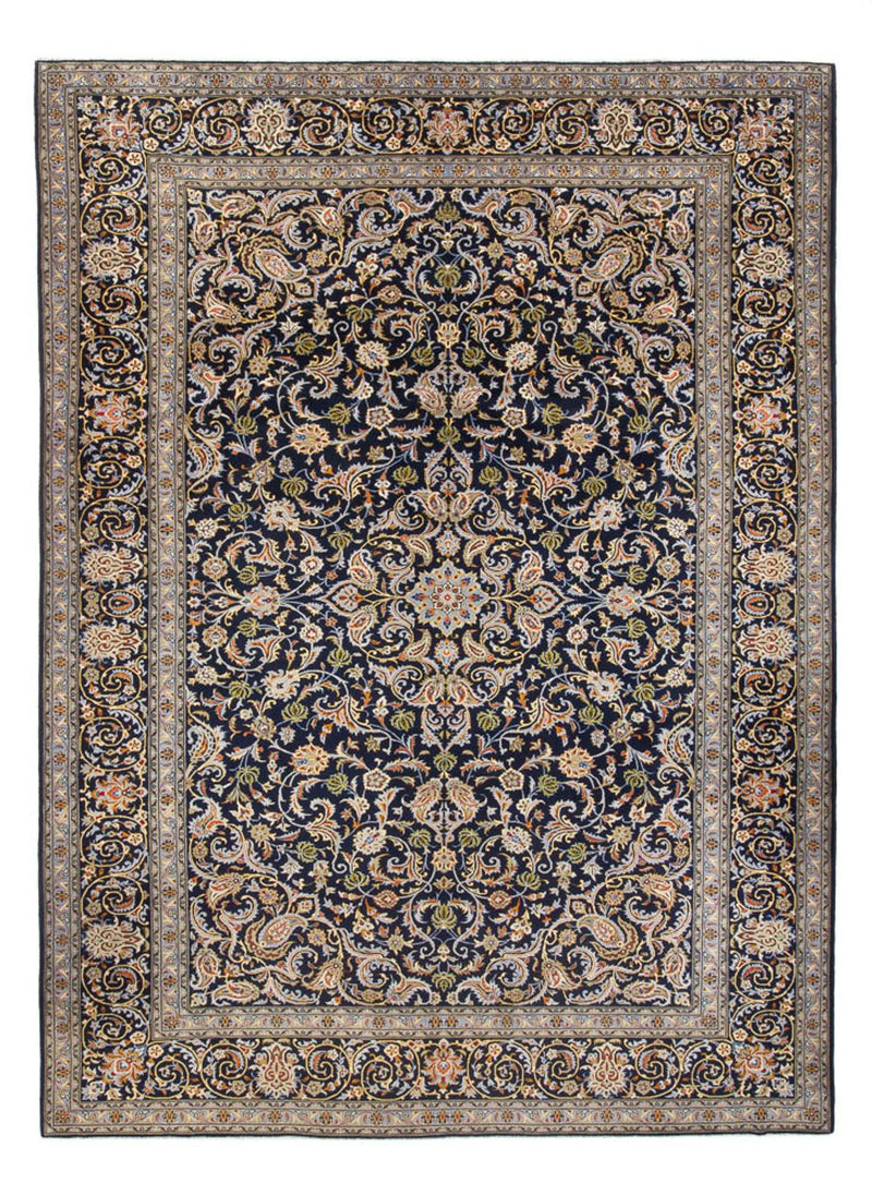 Tappeto Persero - Keshan - 417 x 293 cm - blu scuro